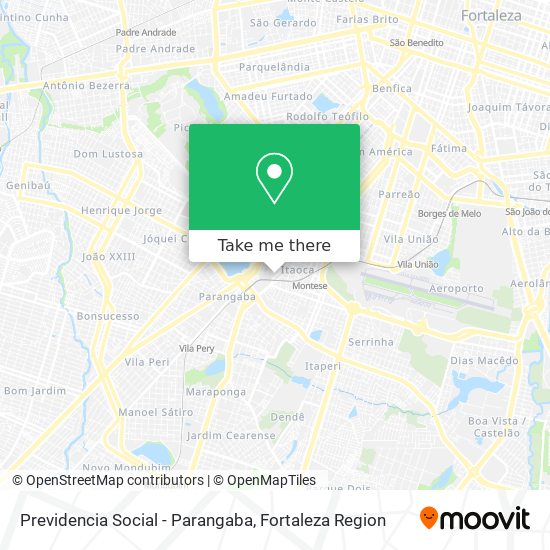 Previdencia Social - Parangaba map