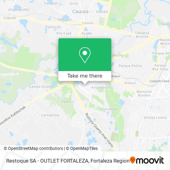 Restoque SA - OUTLET FORTALEZA map