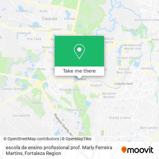 escola de ensino profissional prof. Marly Ferreira Martins map