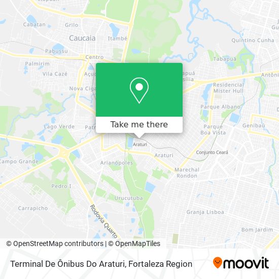 Terminal De Ônibus Do Araturi map