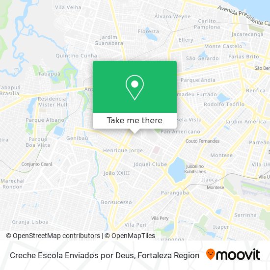 Creche Escola Enviados por Deus map
