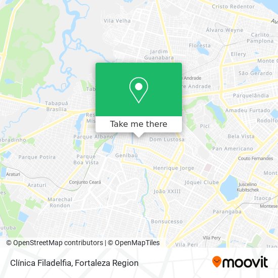 Clínica Filadelfia map