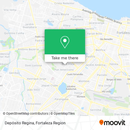 Depósito Regina map