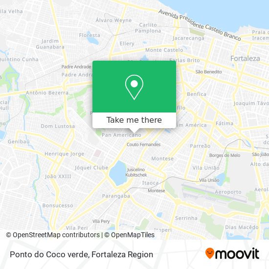 Ponto do Coco verde map