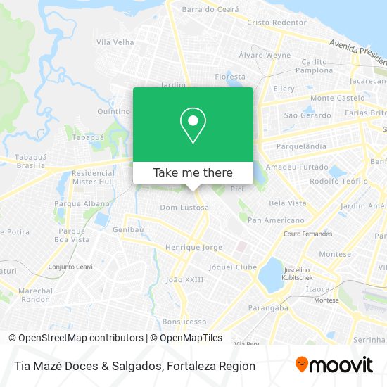 Tia Mazé Doces & Salgados map