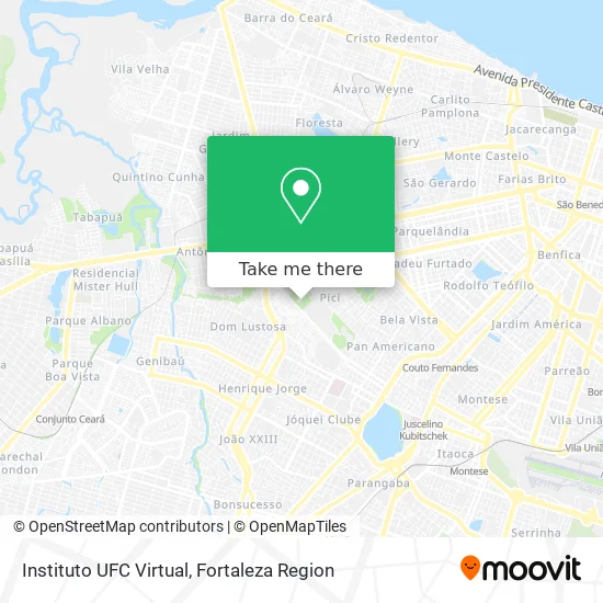 Instituto UFC Virtual map