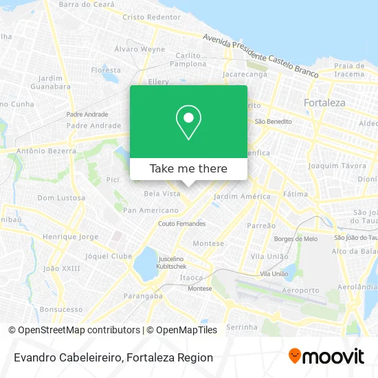 Evandro Cabeleireiro map