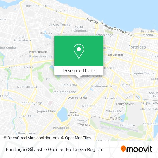 Fundação Silvestre Gomes map