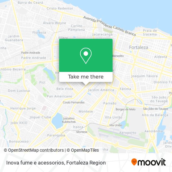 Inova fume e acessorios map