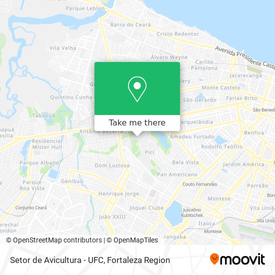 Setor de Avicultura - UFC map