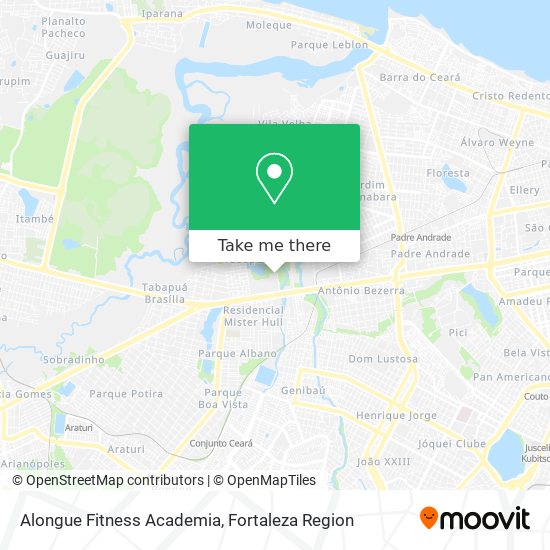 Alongue Fitness Academia map