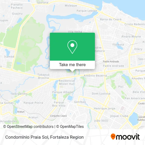 Condomínio Praia Sol map