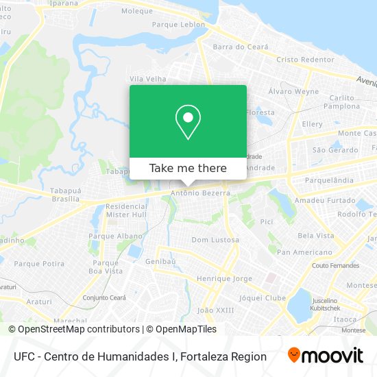 UFC - Centro de Humanidades I map