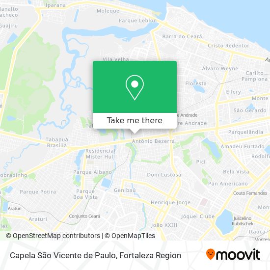 Capela São Vicente de Paulo map