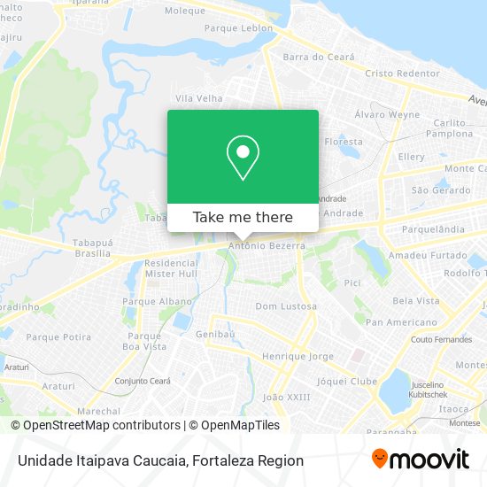 Unidade Itaipava Caucaia map