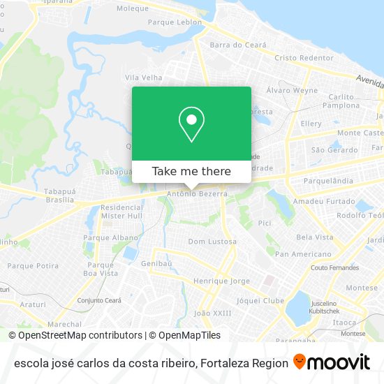 escola josé carlos da costa ribeiro map