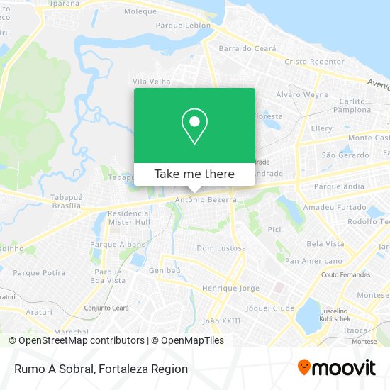 Rumo A Sobral map