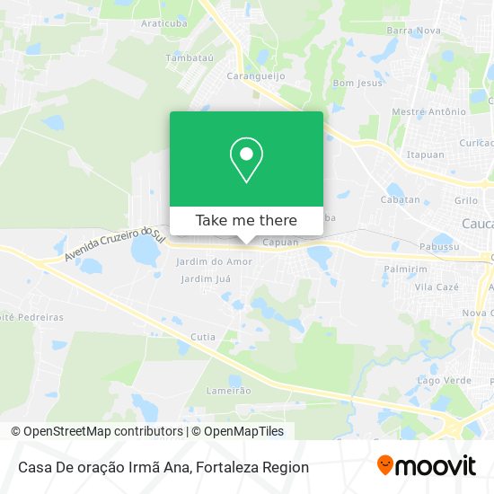 Casa De oração Irmã Ana map