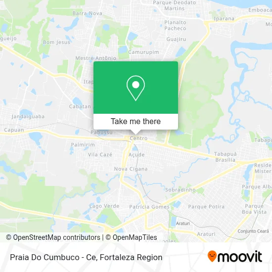 Praia Do Cumbuco - Ce map
