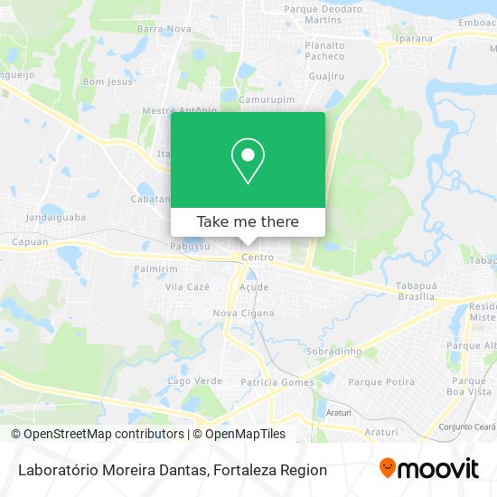 Laboratório Moreira Dantas map