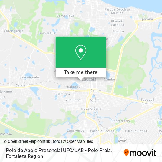 Polo de Apoio Presencial UFC / UAB - Polo Praia map