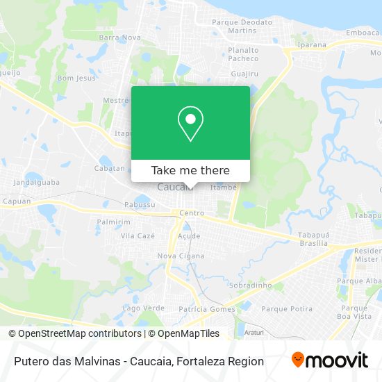 Putero das Malvinas -  Caucaia map