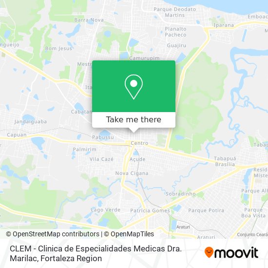 Mapa CLEM - Clinica de Especialidades Medicas Dra. Marilac