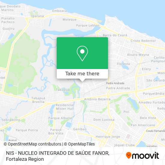 NIS - NUCLEO INTEGRADO DE SAÚDE FANOR map