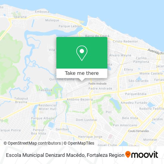 Mapa Escola Municipal Denizard Macêdo