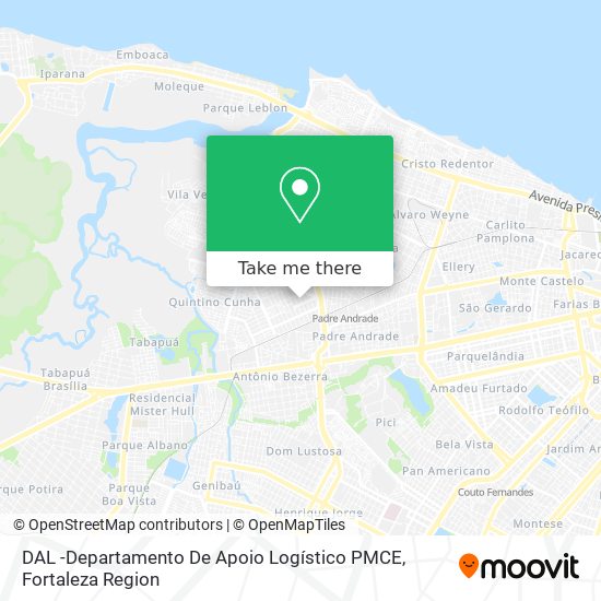 Mapa DAL -Departamento De Apoio Logístico PMCE