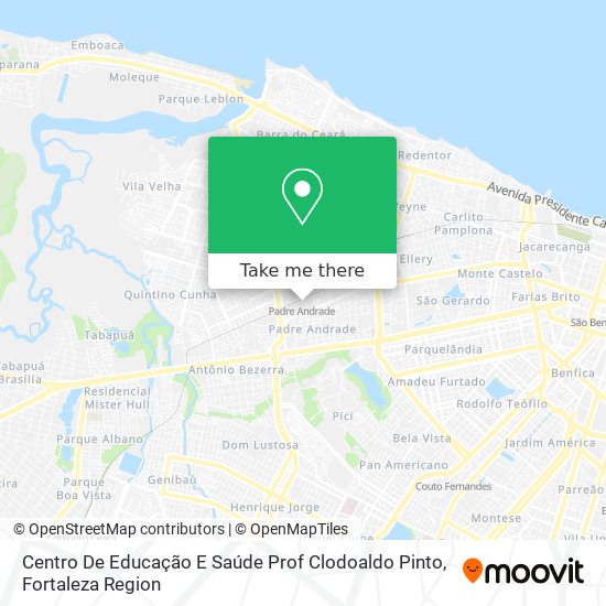 Centro De Educação E Saúde Prof Clodoaldo Pinto map