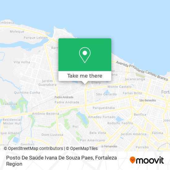 Mapa Posto De Saúde Ivana De Souza Paes