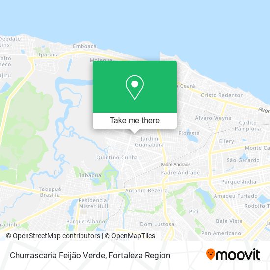 Mapa Churrascaria Feijão Verde