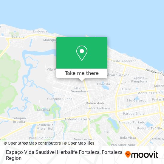 Espaço Vida Saudável Herbalife Fortaleza map