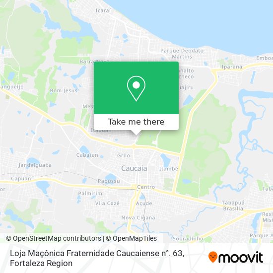 Loja Maçônica Fraternidade Caucaiense n°. 63 map