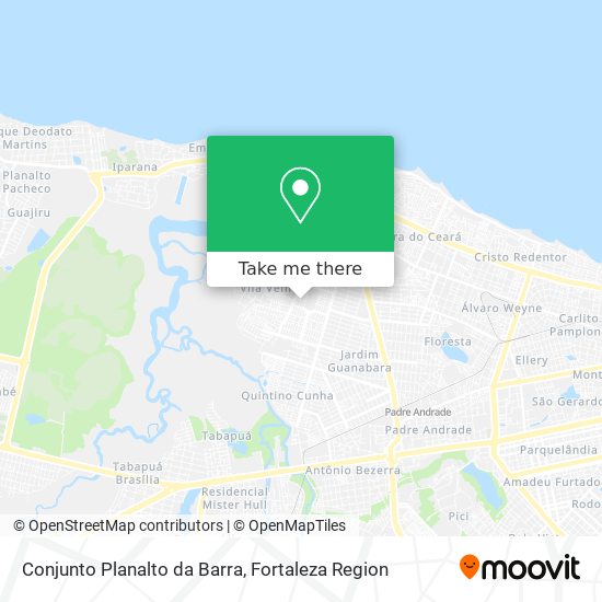 Conjunto Planalto da Barra map