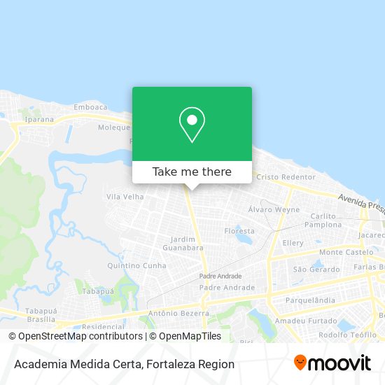 Mapa Academia Medida Certa