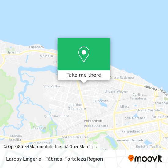 Mapa Larosy Lingerie - Fábrica