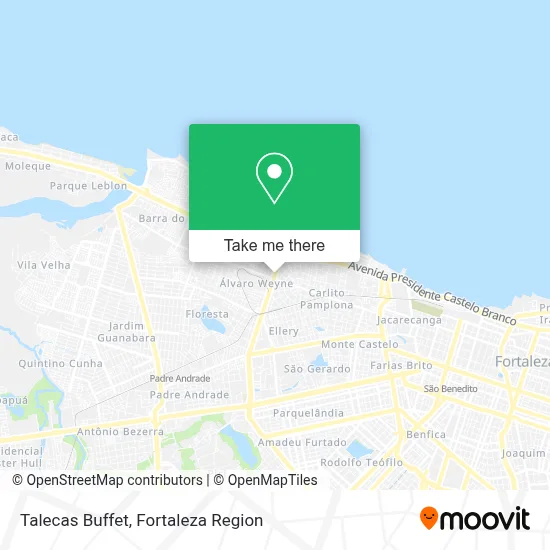 Talecas Buffet map