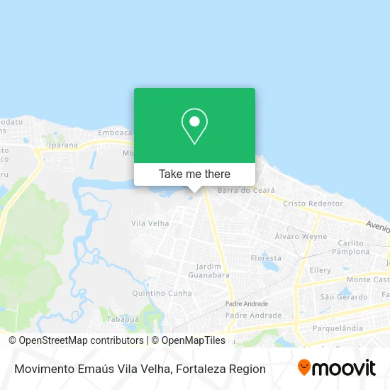 Movimento Emaús Vila Velha map