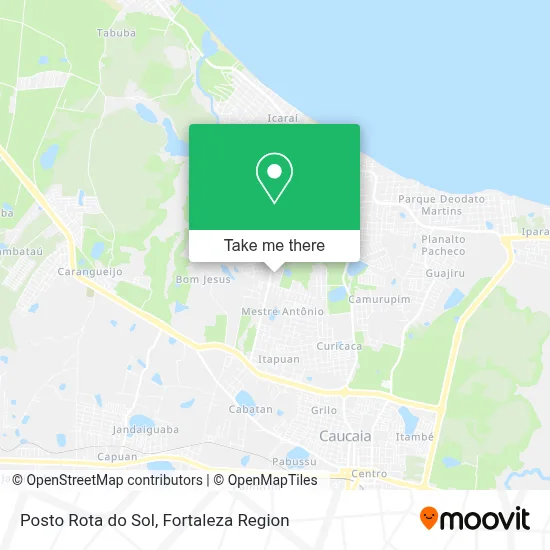 Posto Rota do Sol map