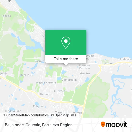 Beija bode, Caucaia map