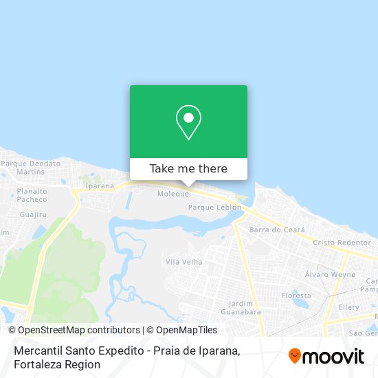 Mercantil Santo Expedito - Praia de Iparana map