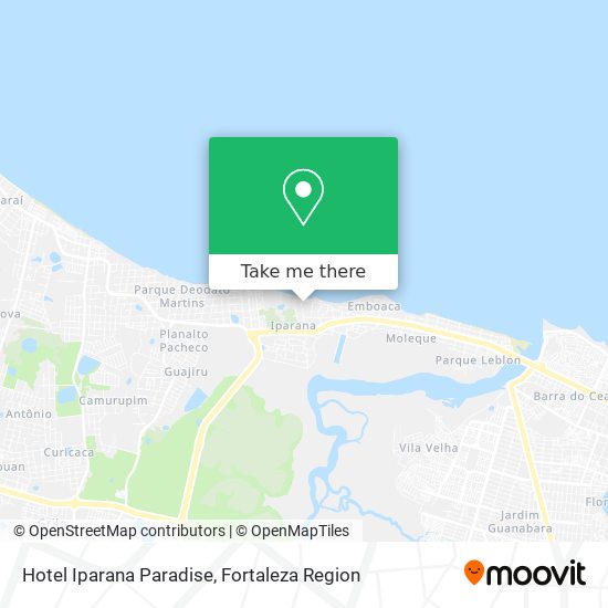 Hotel Iparana Paradise map