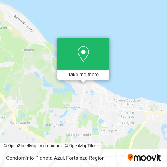 Condomínio Planeta Azul map