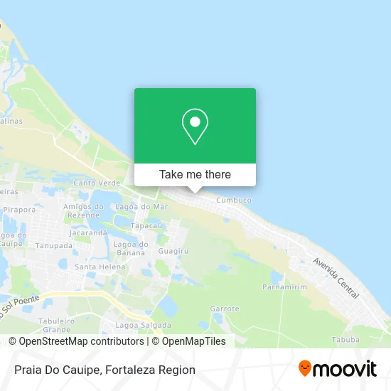 Praia Do Cauipe map