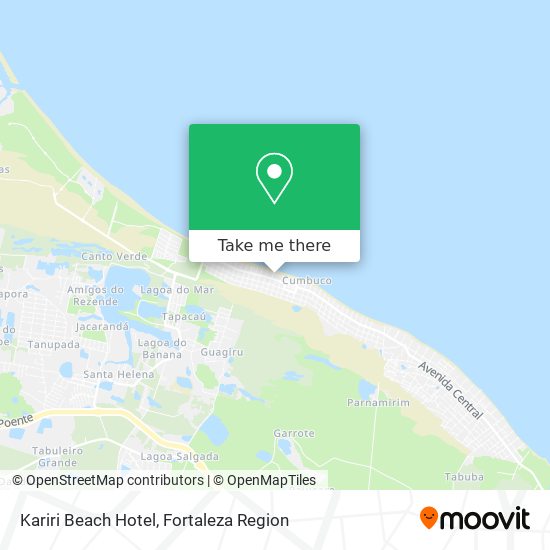 Mapa Kariri Beach Hotel