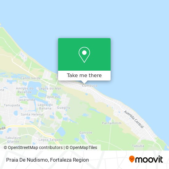 Praia De Nudismo map