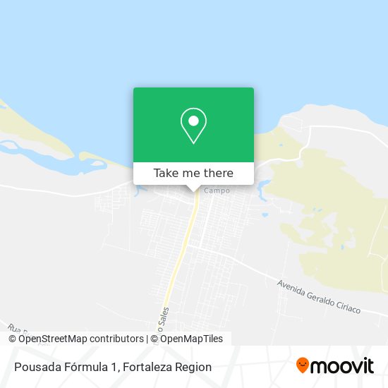 Pousada Fórmula 1 map