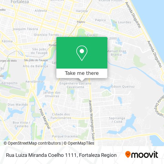 Mapa Rua Luiza Miranda Coelho 1111